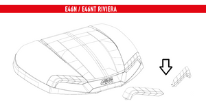 Odblask kufra E46 GIVI dymiony (wersja tech) z śrubami w komplecie