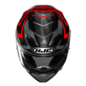 Kask motocyklowy integralny HJC F71 Carbon Nevio czarny/czerwony