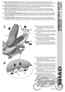 Stelaż kufra tył SHAD do Kawasaki ER5 500