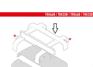 Górna kratownica/osłona kufra GIVI TRK46/TRK33