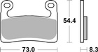 SBS KLOCKI HAMULCOWE KH724 STREET EXCEL SINTER KOLOR ZŁOTY BMW S 1000RR, R 1250GS/GS ADVENTURE/RT/RT SPORT '19-