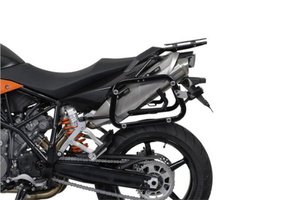 Kompletny zestaw kufrów bocznych SW-MOTECH Trax Adv i stelaży Ktm 990 Sm/Sm-T/Sm-R/950 Sm 37/37L