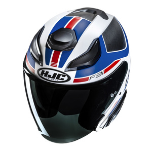 Kask motocyklowy otwarty HJC F31 Ceron czarny/biały