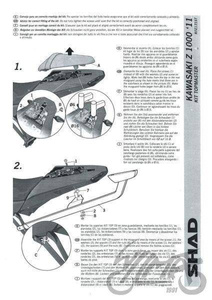 Stelaż kufra tył SHAD do Kawasaki Z1000