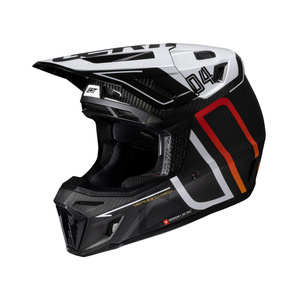 Kask motocyklowy LEATT Kit Moto 9.5 Carbon V25 z goglami