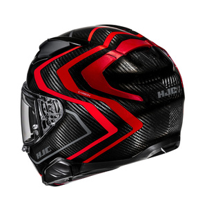 Kask motocyklowy integralny HJC F71 Carbon Nevio czarny/czerwony