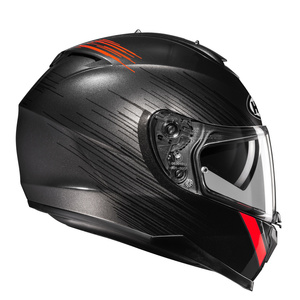 Kask motocyklowy integralny HJC C70N Sway czarny/czerwony