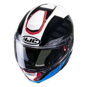 Kask motocyklowy szczękowy HJC RPHA 91 Rafino biały/niebieski/czerwony