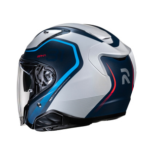 Kask motocyklowy otwarty HJC RPHA 31 Kouv czarny/srebrny