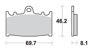 SBS KLOCKI HAMULCOWE KH158 STREET CERAMIC KOLOR CZARNY