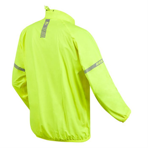 Kurtka przeciwdeszczowa odblaskowa motocyklowa Rebelhorn OCEAN żółty fluo unisex