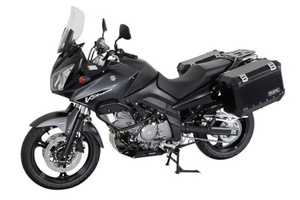 Kompletny zestaw kufrów bocznych SW-MOTECH Trax Ion i stelaży Suzuki Dl 650 V-Strom (04-10) 45/37L