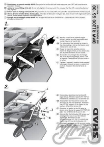 Stelaż kufra tył SHAD do BMW R1200GS