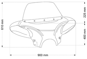 Owiewka CA Batwing do Harley-Davidson Softail Low Rider FXLR 18-19