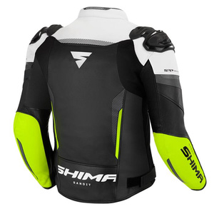 Kurtka motocyklowa sportowa/miejska skórzana Shima BANDIT fluo