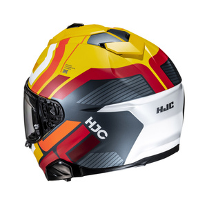 Kask motocyklowy HJC I71N Viz żółty/czerwony