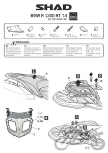 Stelaż kufra tylnego SHAD do BMW R1200 RT