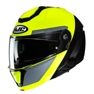 Kask motocyklowy szczękowy HJC I91 Bina żółty/czarny