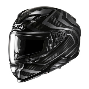 Kask motocyklowy integralny HJC F71 Carbon Nevio czarny/szary