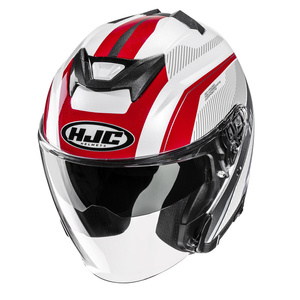 Kask motocyklowy HJC I31 Reno biały/czerwony