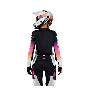 Damska bluza koszulka motocyklowa rowerowa cross mtb FOX 180 Flora czarny/Pink