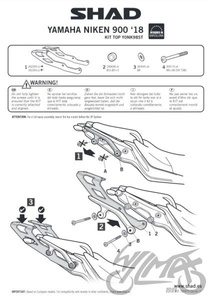 Stelaż kufra tylnego SHAD do Yamaha Niken 900 18-19