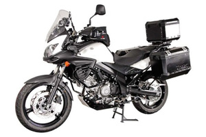 Kompletny zestaw kufrów bocznych SW-MOTECH Trax Ion i stelaży Suzuki DL650 V-Strom (11-) 45/37L