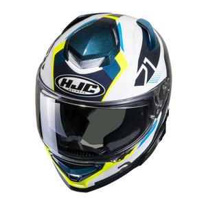 Kask motocyklowy integralny HJC RPHA 71 Hapel niebieski/żółty