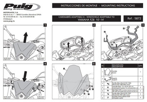 Owiewka PUIG do Yamaha FZ8 N 10-16