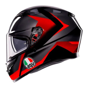 Kask AGV K3 018 STRIGA BLACK/GREY/RED