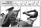 Kappa stelaż kufra centralnego Triumph Tiger 1050 (07-12) ( z płytą monokey )