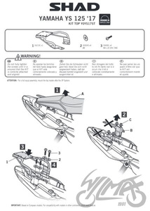 Stelaż kufra tylnego SHAD do Yamaha YS 125