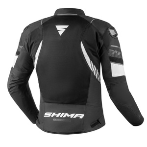 Kurtka motocyklowa tekstylna miejska Shima MESH PRO 2.0 czarny/biały