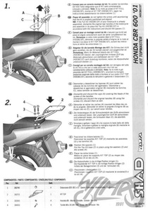 Stelaż kufra tylnego motocyklowego SHAD do Honda CBR 600F