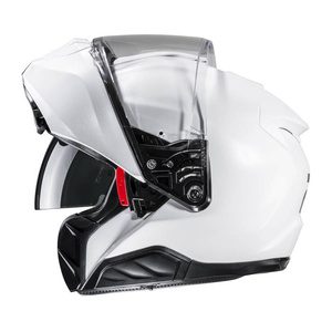 Kask motocyklowy szczękowy HJC RPHA 91 perłowy biały