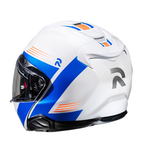 Kask motocyklowy szczękowy HJC RPHA 91 Abbes biały/niebieski