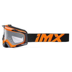 Gogle motocyklowe IMX Dust Orange Matt/Black - Szyba Dark Smoke + Clear (2 Szyby W Zestawie)