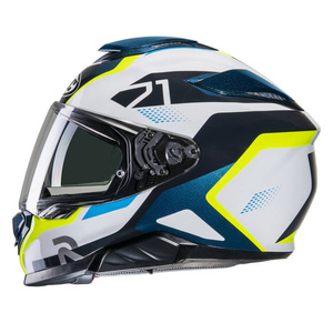 Kask motocyklowy integralny HJC RPHA 71 Hapel niebieski/żółty