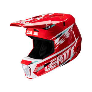 Kask motocyklowy LEATT Kit Moto 3.5 V25 Red z goglami