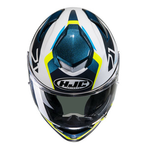 Kask motocyklowy integralny HJC RPHA 71 Hapel niebieski/żółty