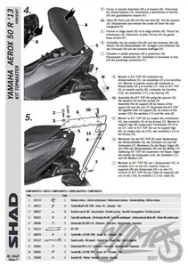 Stelaż kufra tylnego SHAD do Yamaha Aerox