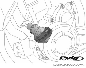 Crash Pady PUIG do Aprilia RSV4 09-12