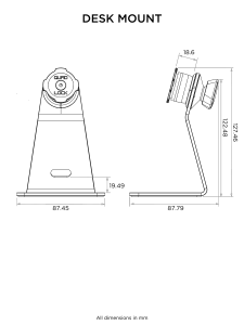 Statyw Stojak Biurko QUAD LOCK Uniwersalny