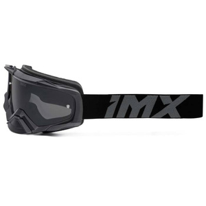 Gogle motocyklowe IMX Dust Black Matt - Szyba Dark Smoke + Clear (2 Szyby W Zestawie)