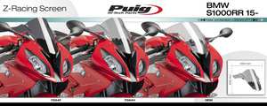 Szyba sportowa PUIG do BMW S1000RR 15-18