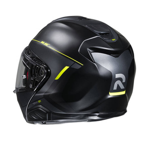 Kask motocyklowy szczękowy HJC RPHA 91 Combust czarny/żółty