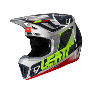 Kask motocyklowy LEATT Kit Moto 7.5 V25 Steel z goglami