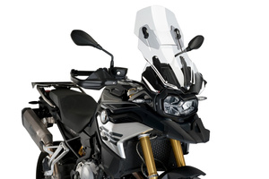 Szyba turystyczna PUIG do BMW F750GS / F850GS / Adv. 18-24 (ze spoilerem, za OEM Touring) Przezroczysty (W)