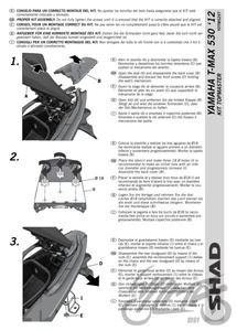 Stelaż kufra tylnego SHAD do Yamaha T-MAX 530