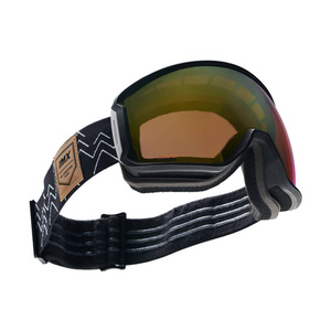 Gogle Snowboardowe IMX Peak Black Matt/Graphic Black - Szyba Podwójna Gold Irridium + Brown